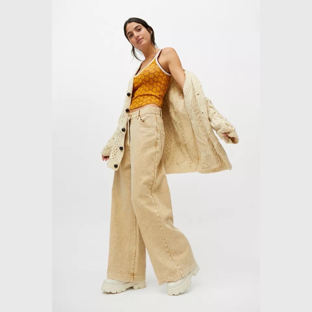 Urban Outfitters High Waisted Wide Leg Jeans Lena 27